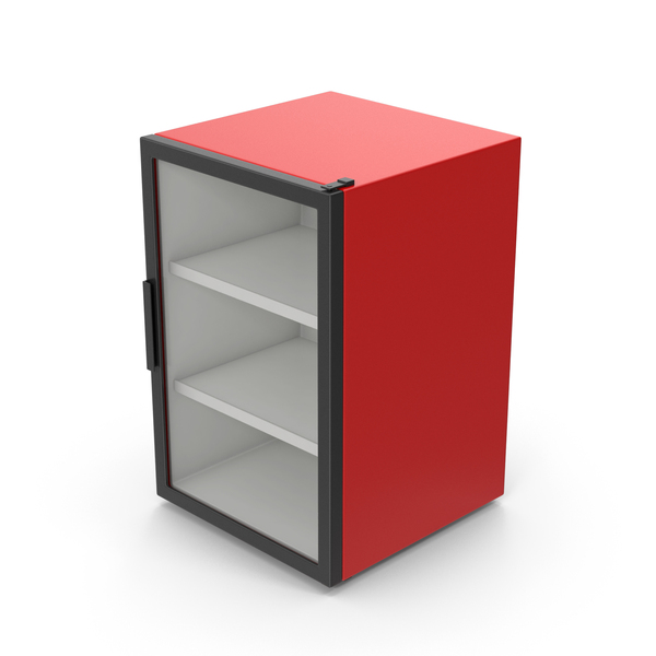 Red Mini Beverage Refrigerator PNG & PSD Images