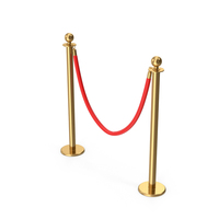 Red Rope Stanchion PNG & PSD Images
