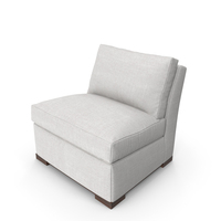 Cameron St. Claire Wood Base Slipper Chair PNG & PSD Images