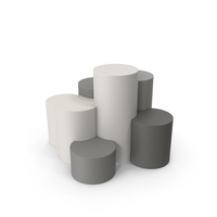 Cylindrical Steps Podium PNG & PSD Images