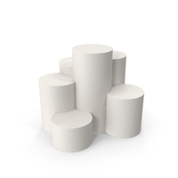 Cylindrical Steps Podium PNG & PSD Images