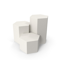 Hexagonal Podium PNG & PSD Images