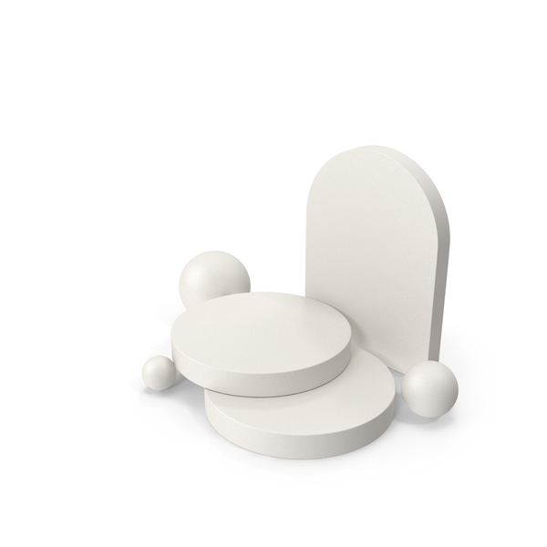 Pedestals From Geometric Forms PNG & PSD Images