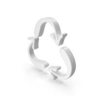 Monochrome Recycle Symbol PNG & PSD Images