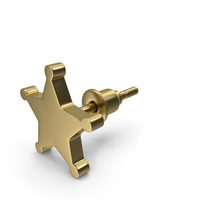 Earring Sheriff Star PNG & PSD Images