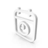 White Event Outline Icon PNG & PSD Images