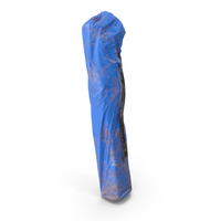 Camping Chair Blue Standing Dirty PNG & PSD Images