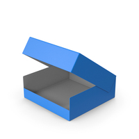 Opened Blue Cake Box PNG & PSD Images
