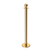 Gold Rope Stanchion Pole PNG & PSD Images