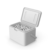 Monochrome Plastic Ice Cooler PNG & PSD Images