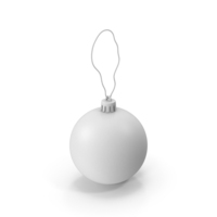 Monochrome Christmas Ornament PNG & PSD Images