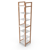 Matt Natural White Oak Effect Wall Mounted Bathroom Shelving PNG & PSD Images