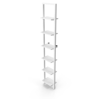 White Wall Mounted Bathroom Column Shelving PNG & PSD Images