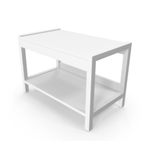 Nantua White Bench PNG & PSD Images