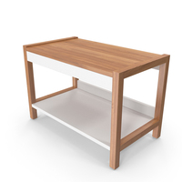 Nantua White Oak Bench PNG & PSD Images