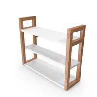 White Oak Nantua Short Wall Cabinet PNG & PSD Images
