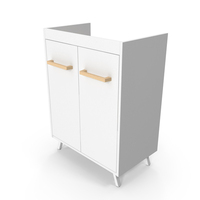White Ladoga Countertop Vanity Unit Almirah Rack Storage PNG & PSD Images
