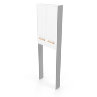 Ladoga White Over Toilet Cabinet PNG & PSD Images