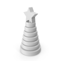 White Pyramid Star Toy PNG & PSD Images