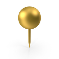 Pin Gold PNG & PSD Images