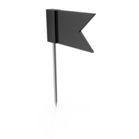 Flag Pin Black PNG & PSD Images