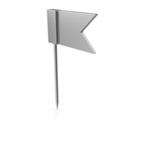Flag Pin Silver PNG & PSD Images