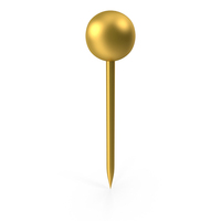 Pin Gold PNG & PSD Images