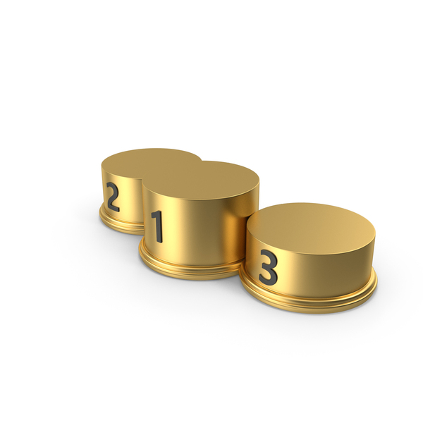 Golden Winners Podium PNG & PSD Images