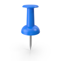Push Pin Blue PNG & PSD Images