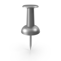 Push Pin Silver PNG & PSD Images