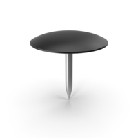 Thumb Tack Black PNG & PSD Images