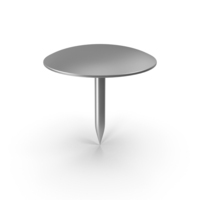 Thumb Tack Silver PNG & PSD Images