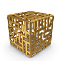Gold Modern Art Object PNG & PSD Images