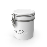 White Sugar Jar PNG & PSD Images