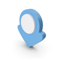 Blue Down Arrow Symbol PNG & PSD Images