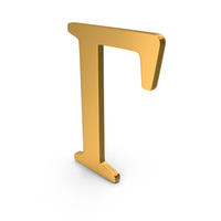 Gold Mathematical Gamma Function Icon PNG & PSD Images
