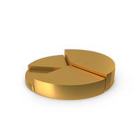 Gold Pie Chart Icon PNG & PSD Images