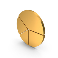 Gold Pie Chart Icon PNG & PSD Images