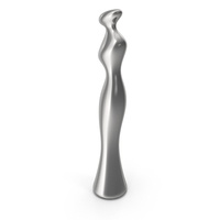 Silver Decorative Woman Figure PNG & PSD Images
