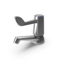 Netley Traditional Basin Pillar Tap Blue PNG & PSD Images