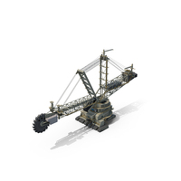 Mining Multi Bucket Wheel Excavator PNG & PSD Images