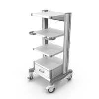 Endoscopy Equipment Cart PNG & PSD Images