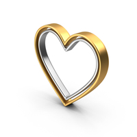 Two Metal Hearts Icon PNG & PSD Images