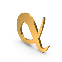 Gold Alpha Icon PNG & PSD Images