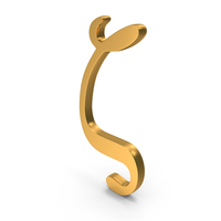 Gold Greek Zeta Icon PNG & PSD Images
