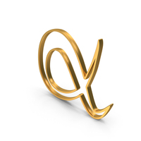 Gold Alpha Outline Icon PNG & PSD Images
