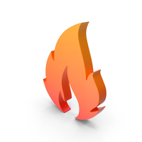 Orange Fire Symbol PNG & PSD Images
