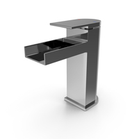 Seaton One Lever Waterfall Basin Mono Mixer Tap PNG & PSD Images