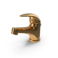 Eidar Golden Chrome Basin Mixer PNG & PSD Images