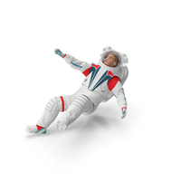 Futuristic Spacesuit On Astronaut Falling PNG & PSD Images